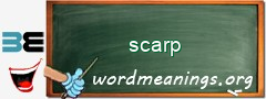 WordMeaning blackboard for scarp